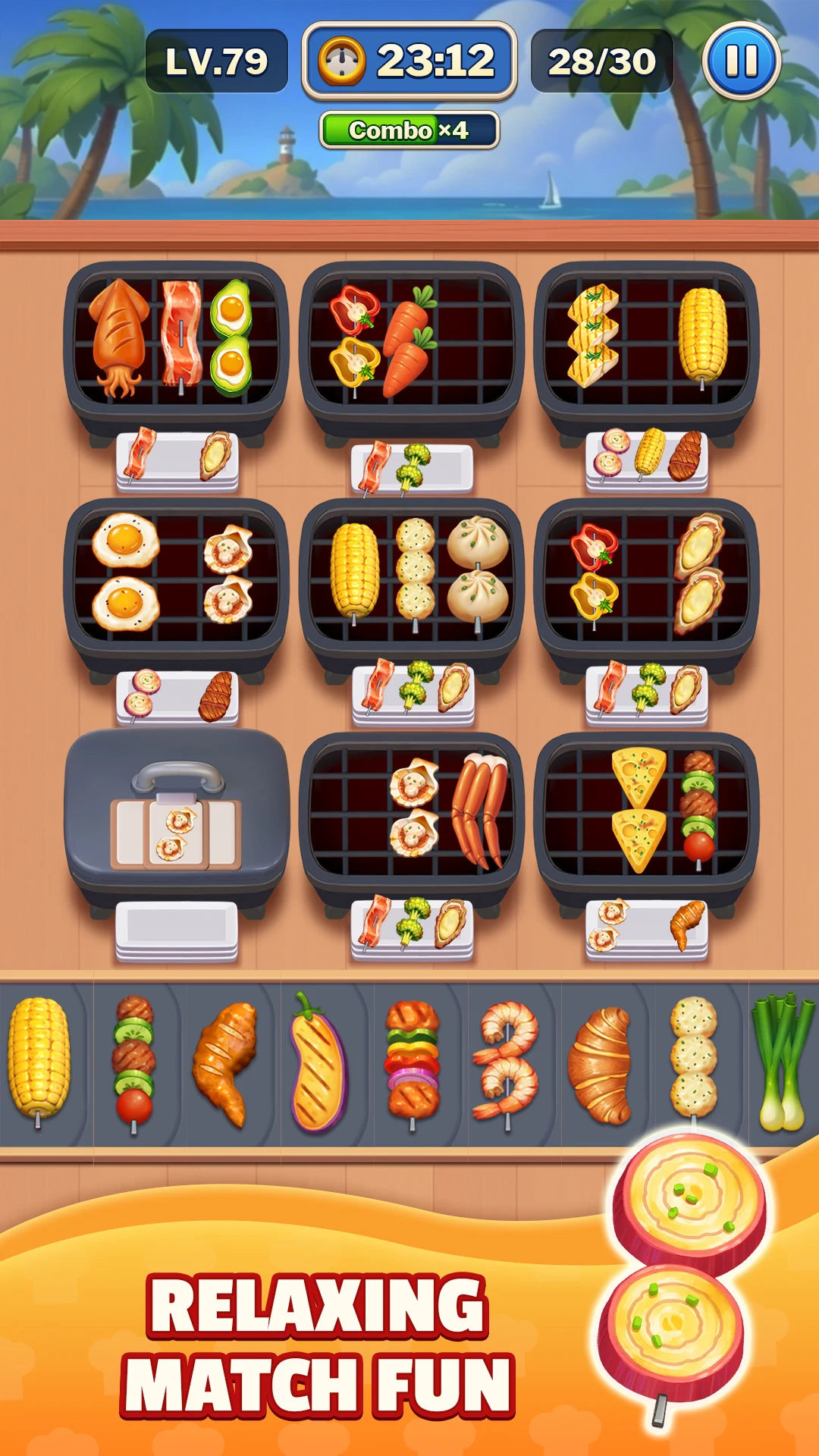 Grill Match - Food Sort Puzzle screenshot