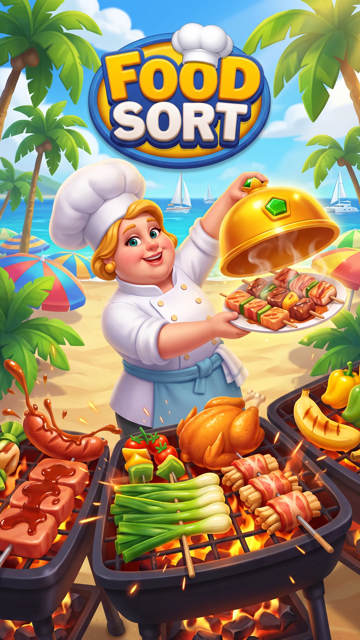 Grill Match - Food Sort Puzzle screenshot